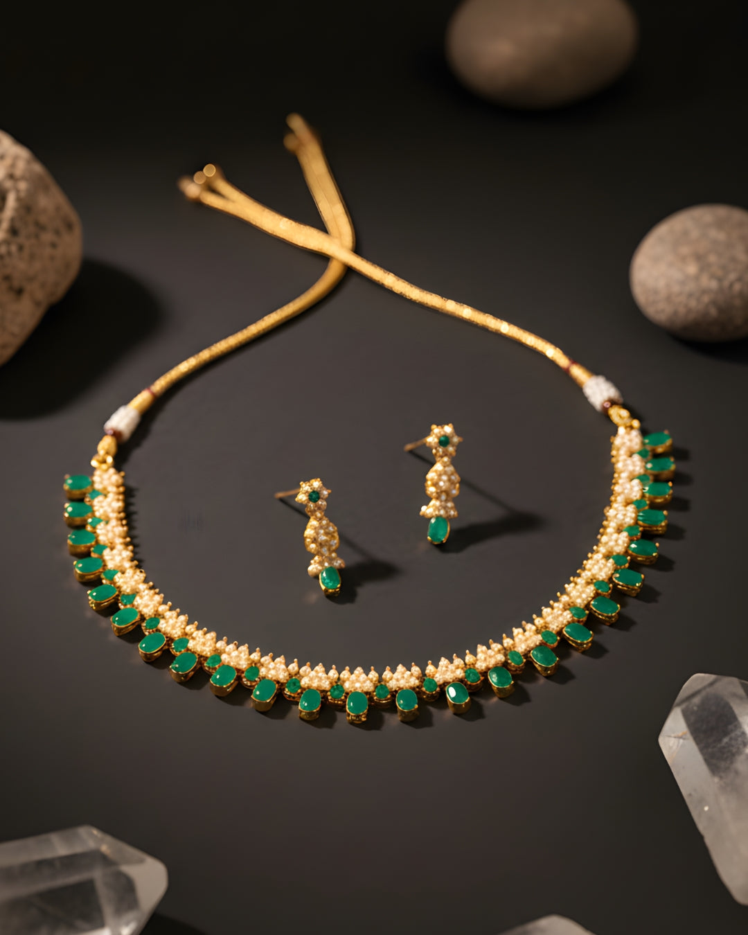 Single Patti Moti Chinchpeti Set