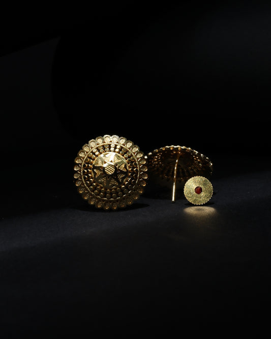 Micro Plated Mandala Studs