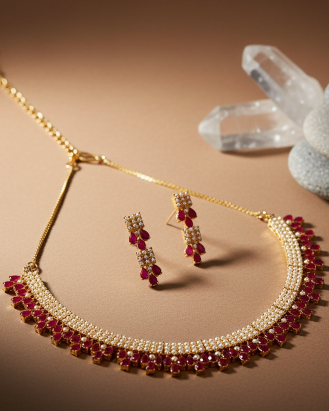 Single Patti Moti Chinchpeti Set