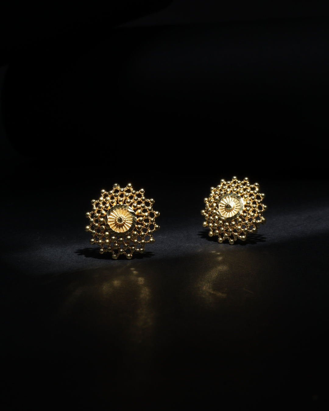 Peshwai Designer Micro Plating Round Studs