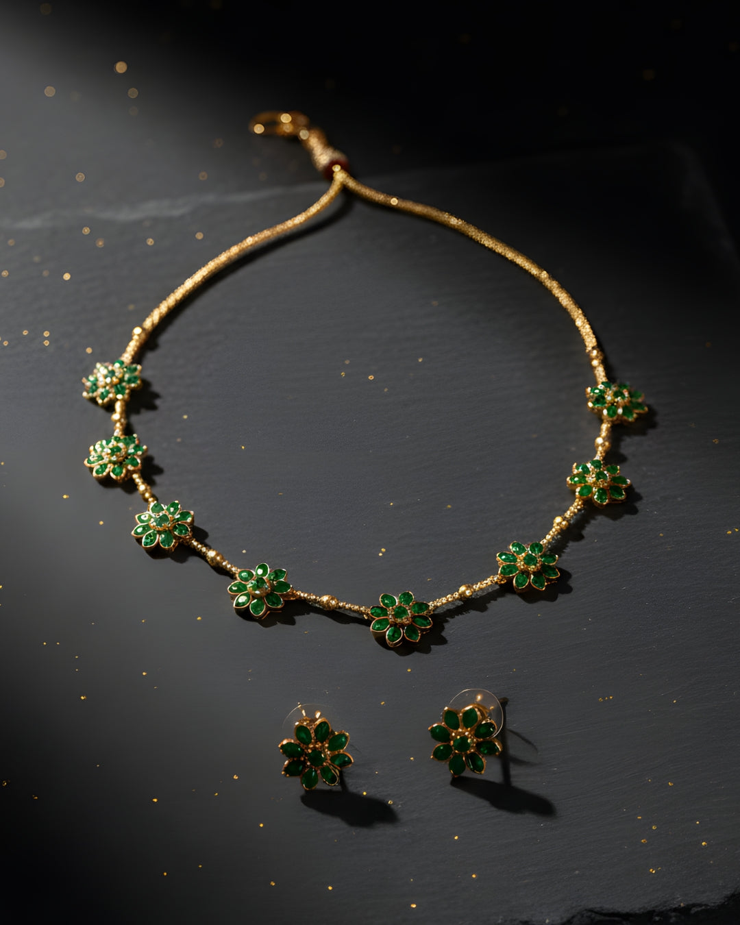 Panna Phool Choker Set