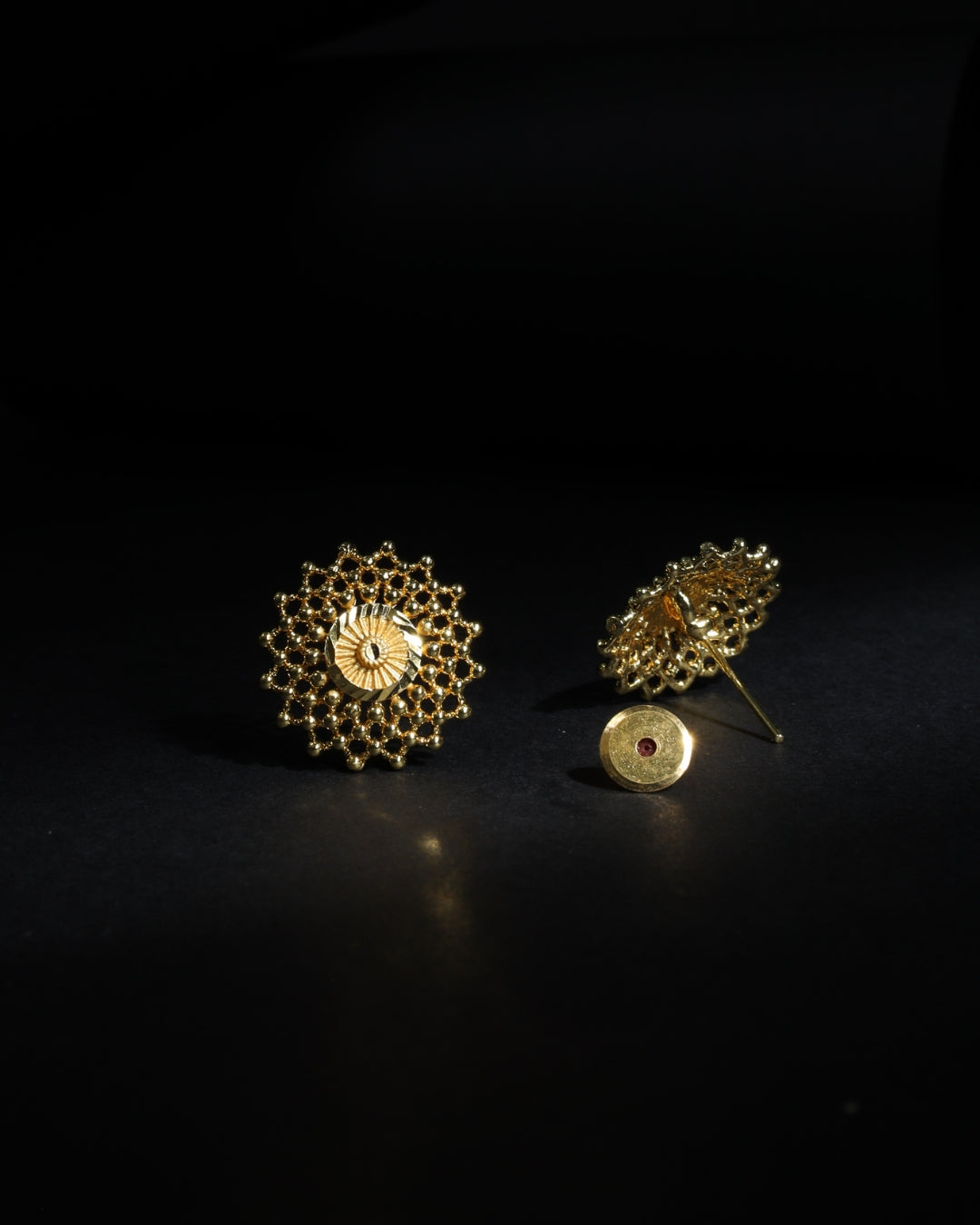 Peshwai Designer Micro Plating Round Studs