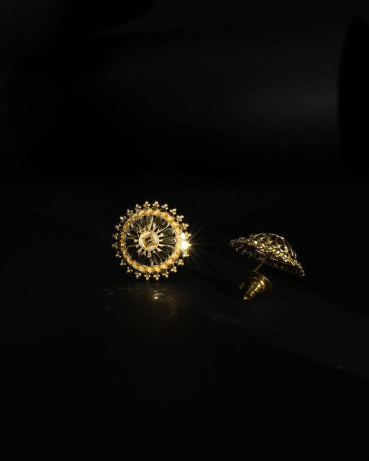 Sunburst Mandala Studs