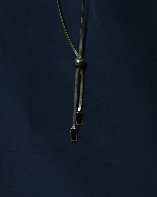 Tassel Tie 18k Gold Plated Anti-Tarnish Slider Chain