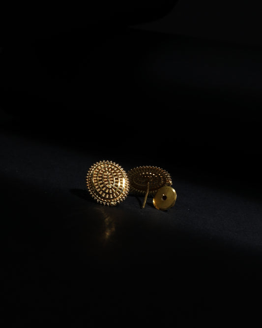 Oval Spiral Filigree Studs