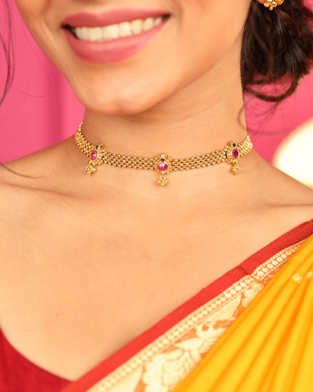 Maharashtrian Thushi Micro-Plated Necklace