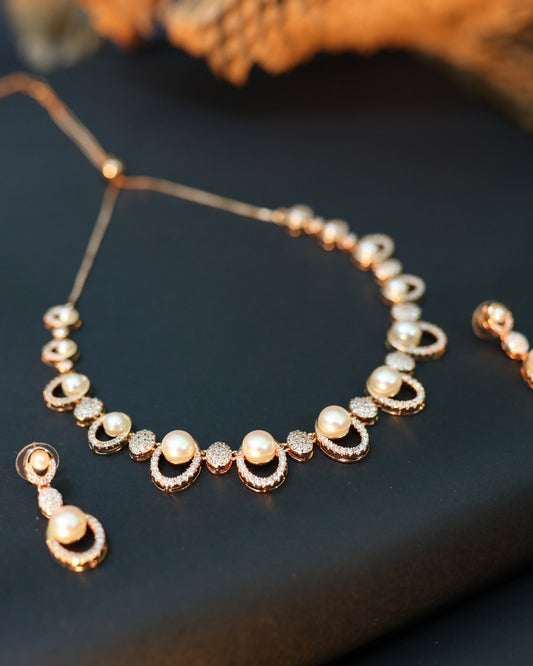 Interlocking Grace 18K Gold Plated Anti-Tarnish CZ Drop Set