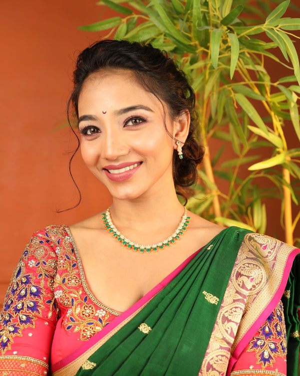 Single Patti Moti Chinchpeti Set