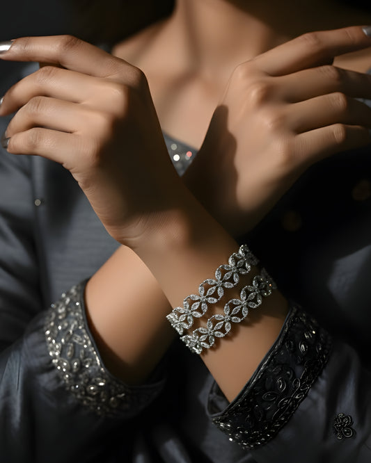 Crystal Trellis Bracelets