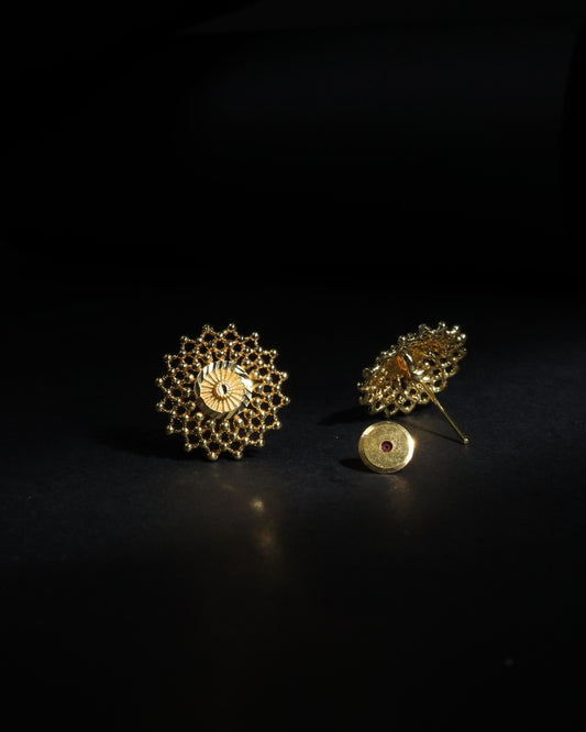 Peshwai Designer Micro Plating Round Studs