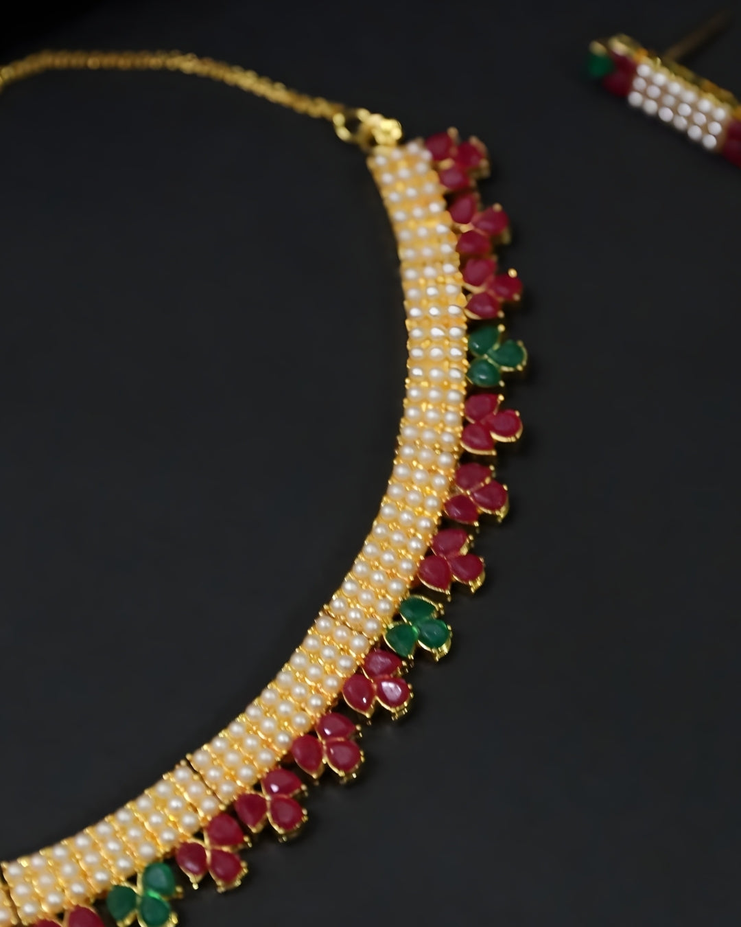Single Patti Moti Chinchpeti Set