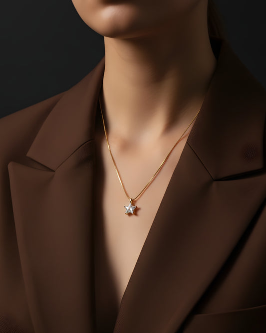 Guiding Star 18k Gold Plated Anti-Tarnish Necklace