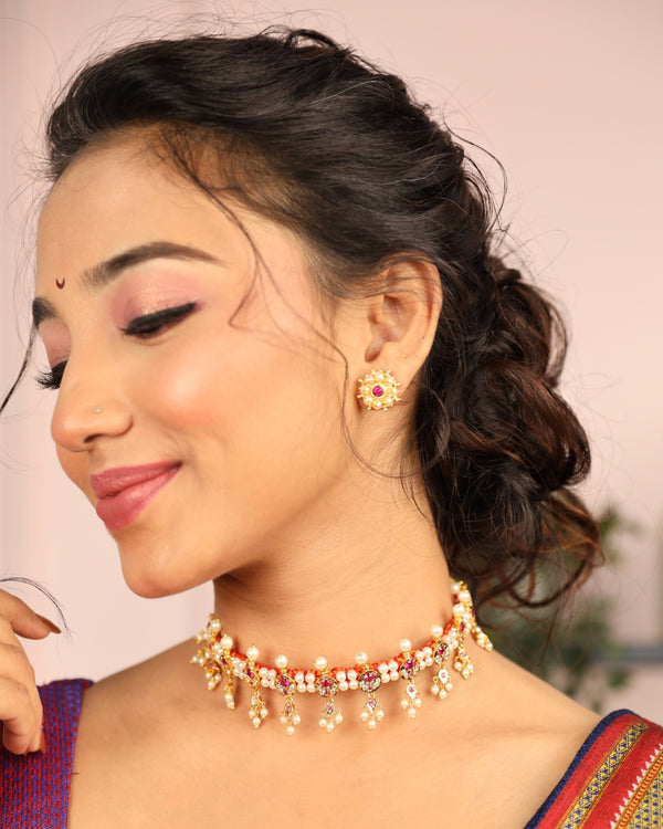 Manik-Moti Lappa Chinchpeti Set