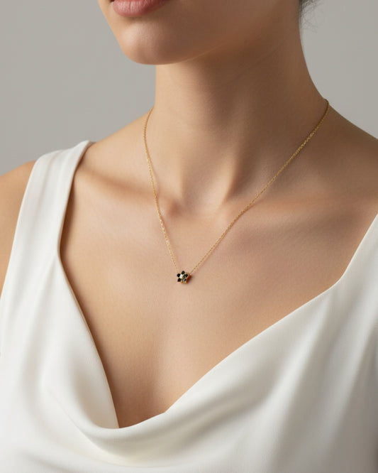 Siren's Luck 18K Gold-Plated Anti Tarnish Clover Necklace