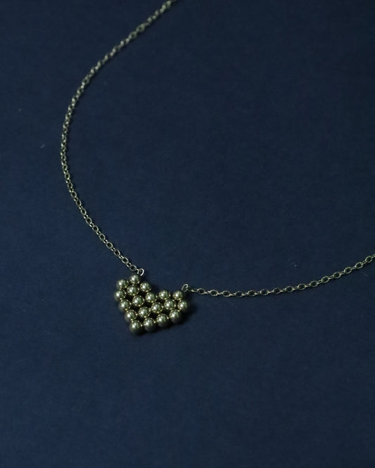 Golden Grain 18K Gold Plated Anti-Tarnish Heart Pendant