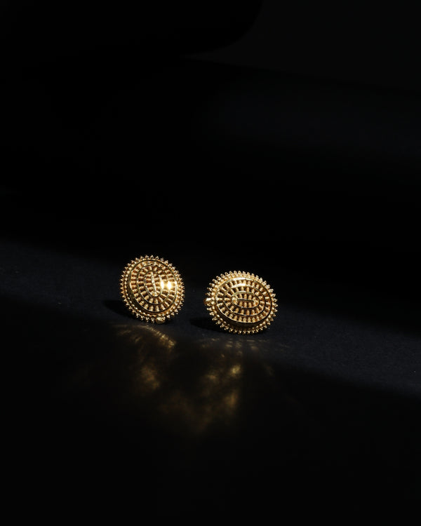 Oval Spiral Filigree Studs