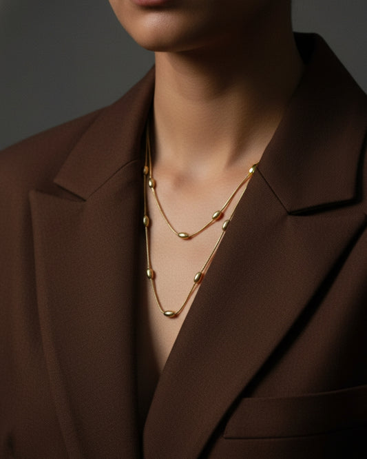 The Riviera Anti-Tarnish 18K Gold Plated Anti Tarnish Satellite Chain