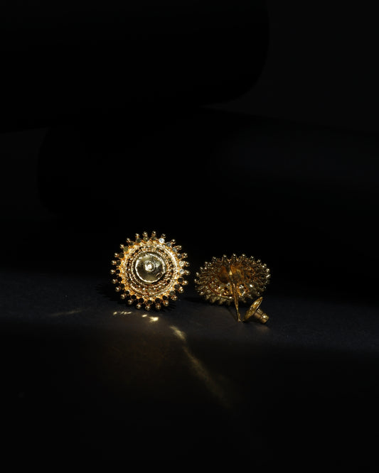 Surya Chakra micro plated stud earrings