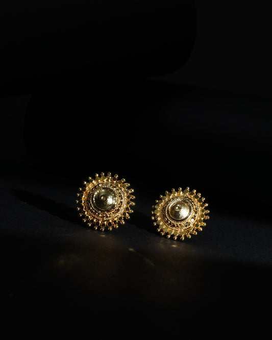 Surya Chakra micro plated stud earrings