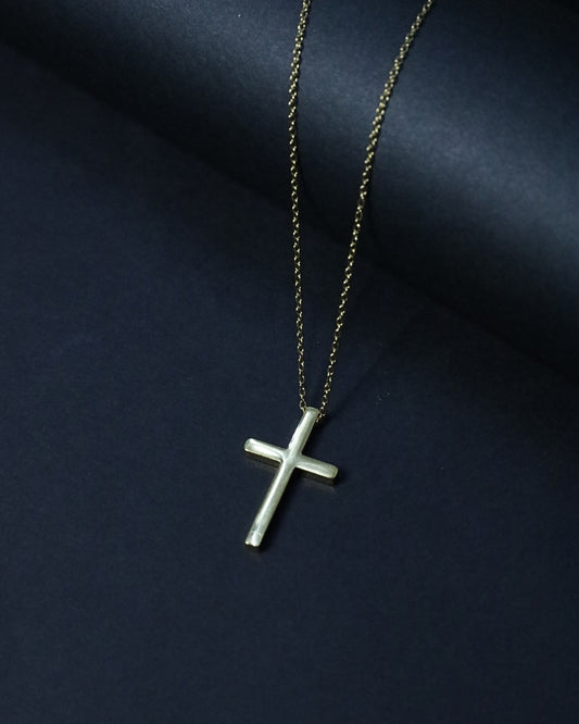 Eternal Shine 18K Gold Plated Anti-Tarnish Cross Necklace