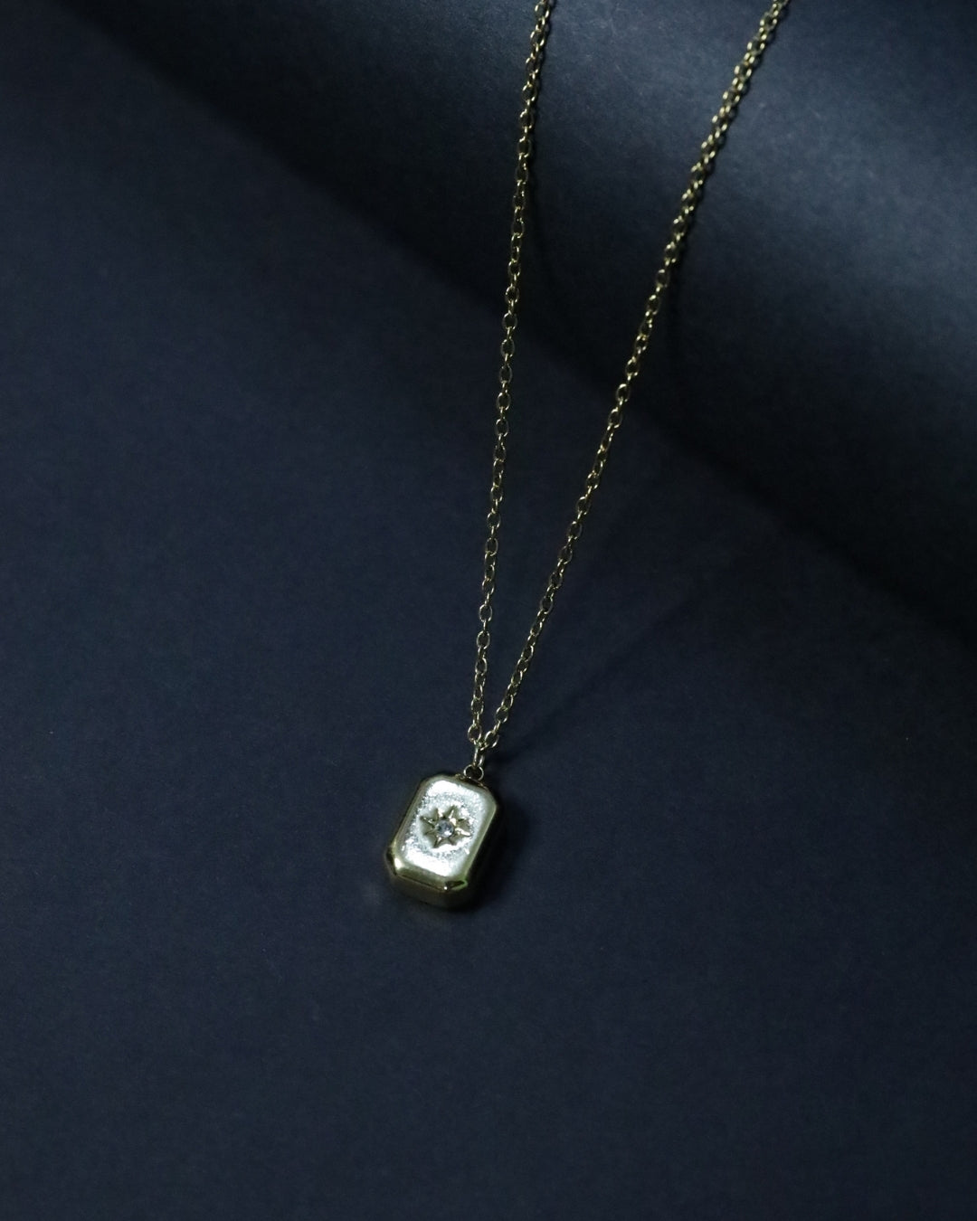 The Parisian Croissant Huggies Anti Tarnish 18k Gold Plated Multi-Heart Charm Necklace