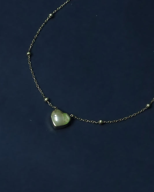 Endless Love 18K Gold Plated Anti Tarnish Heart Satellite Necklace