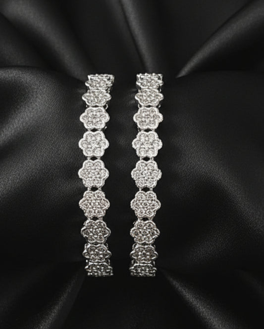 Dazzling Daisy Chain Bangles(Set of 2)