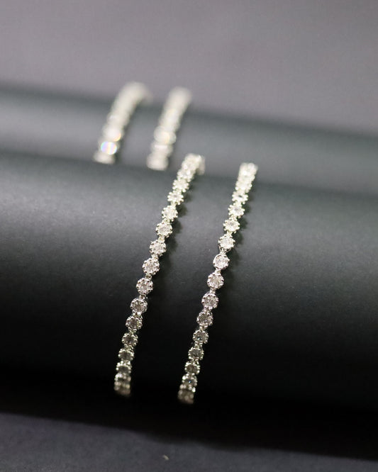 Luna Dew Bangles(Set of 4)